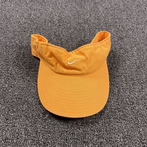 Vintage Nike Golf Visor Hat Cap Adult Orange Strapback Y2K Embroidered Logo